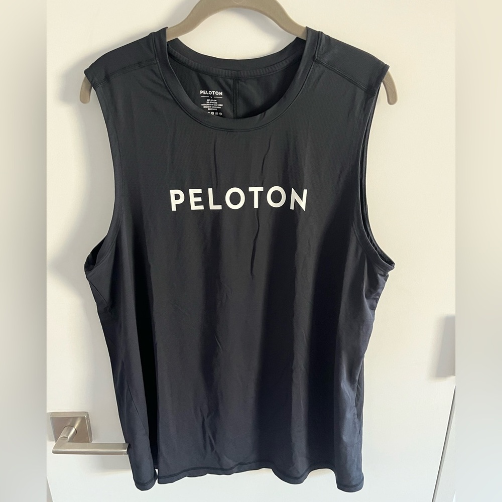 Peloton Black Sleeveless Tee